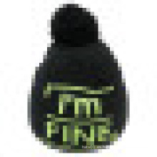 Gorro de punto de punto con logotipo NTD38